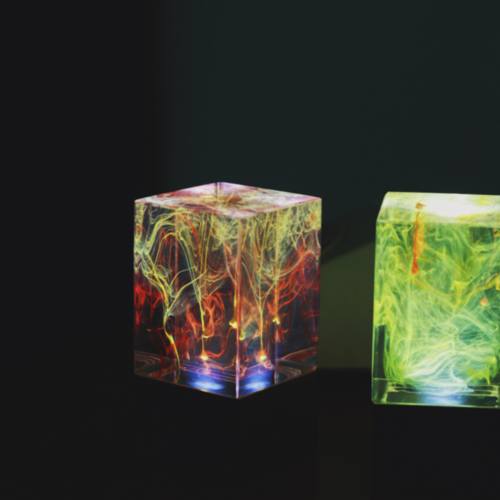 Resin table decor - Aurora