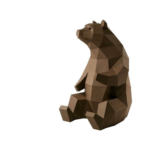3D Bear Model for Home Decor (DIY Papercraft)