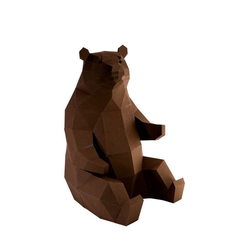 3D Bear Model for Home Decor (DIY Papercraft)