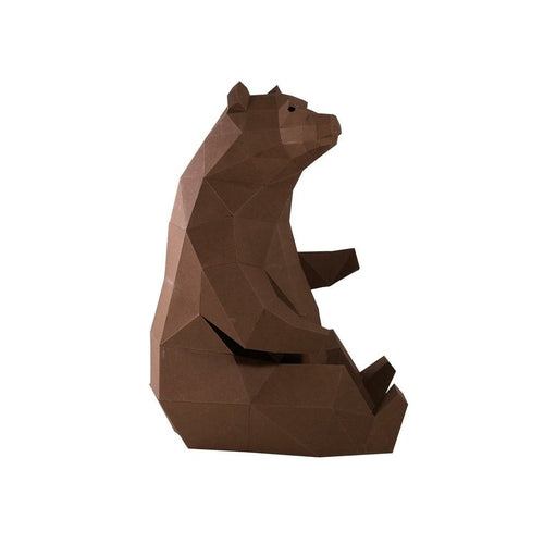 3D Bear Model for Home Decor (DIY Papercraft)