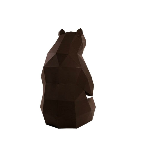 3D Bear Model for Home Decor (DIY Papercraft)